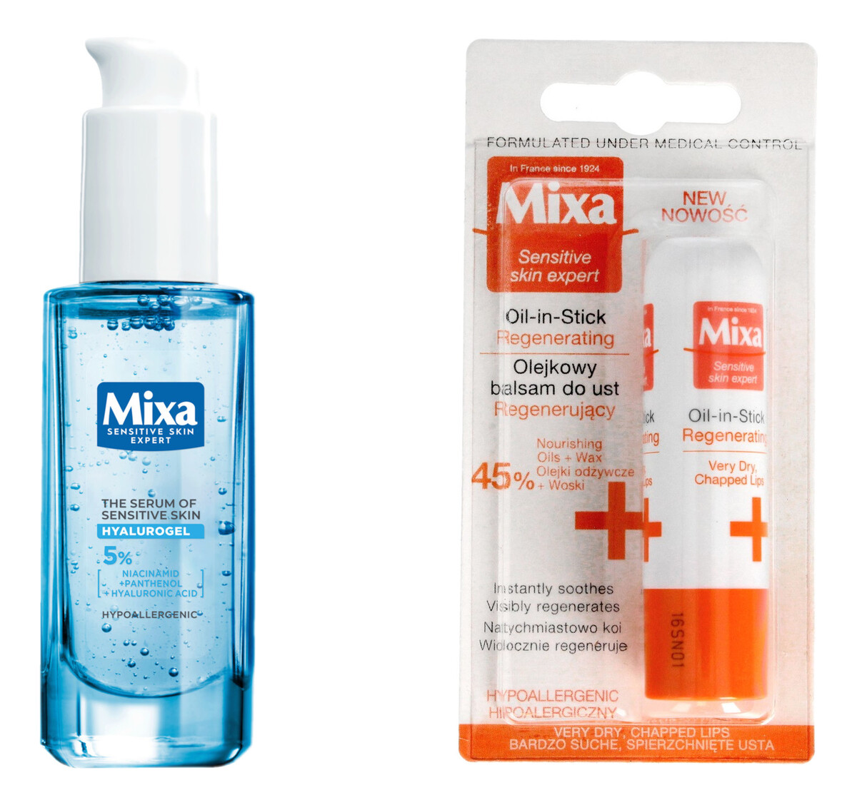 Serum dla skóry wrażliwej 30ml + Balsam olejkowy do ust 4ml