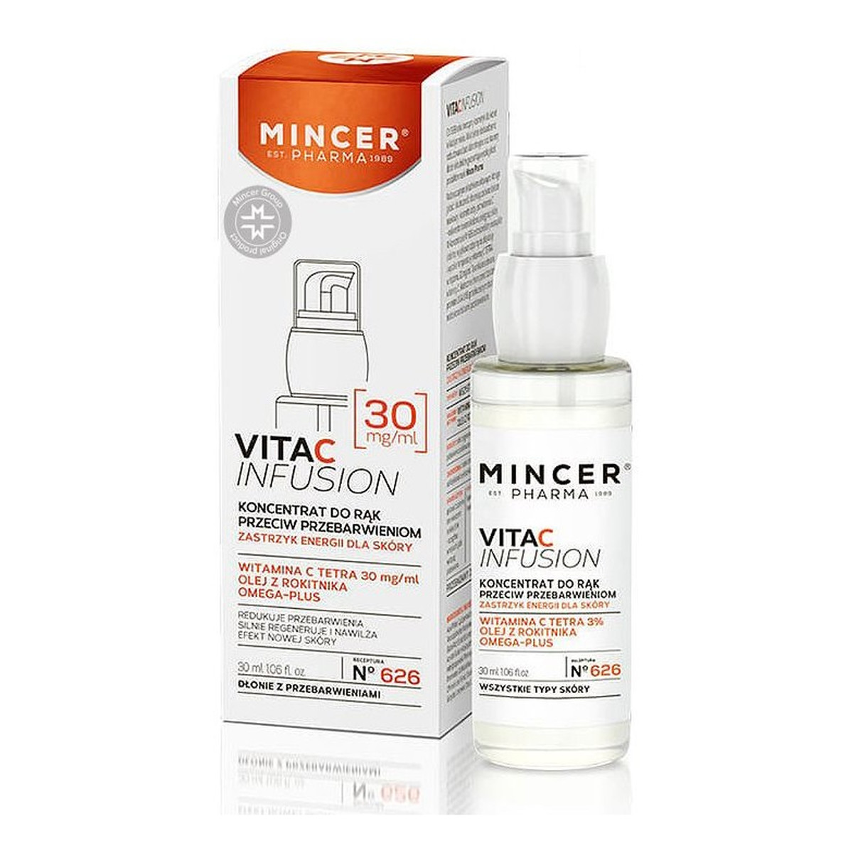 Mincer Pharma Vita C Infusion Koncentrat do rąk przeciw przebarwieniom No 626 30ml