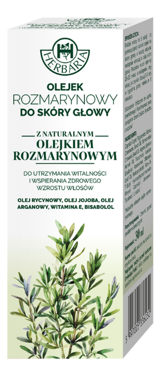 Olejek rozmarynowy do skóry głowy