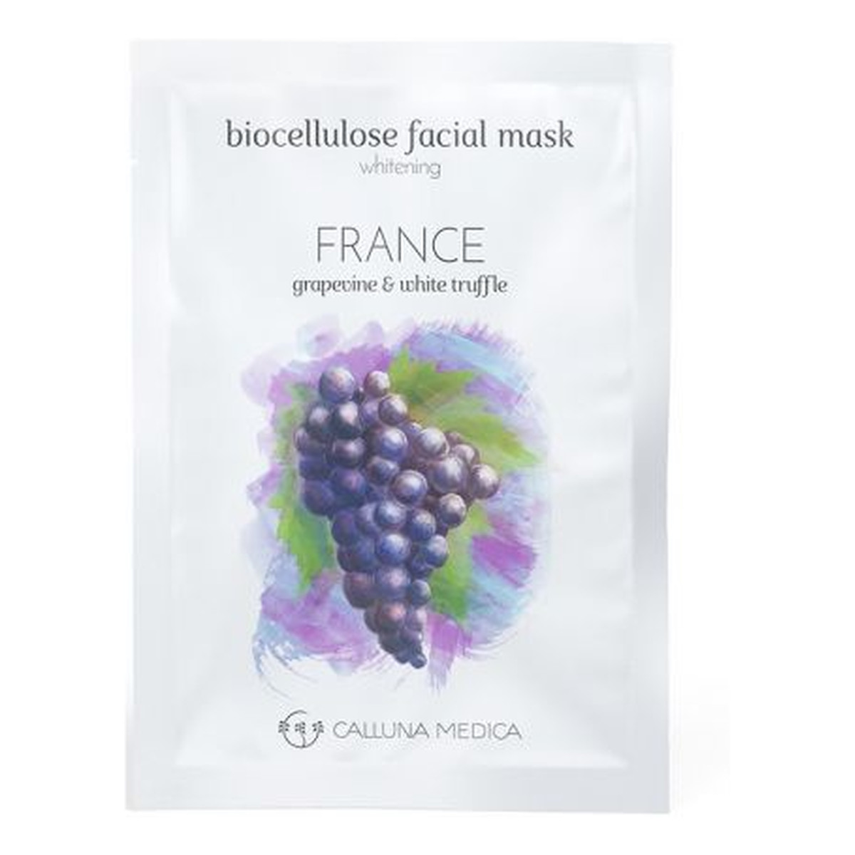 Calluna Medica France Whitening Biocellulose Facial Mask wybielająca maseczka z biocelulozy Grapevine & White Truffle 12ml