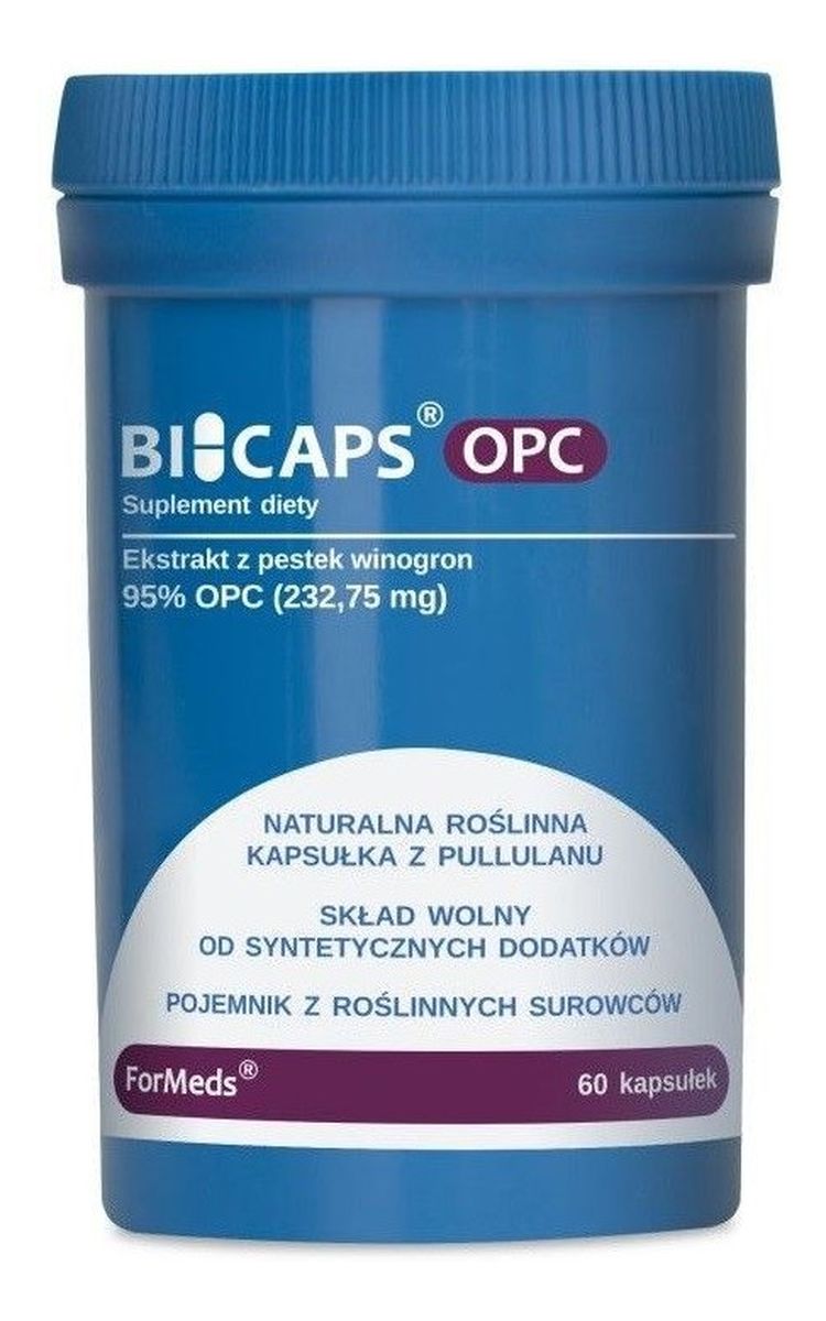 OPC ekstrakt z pestek winogron suplement diety 60 Kapsułek