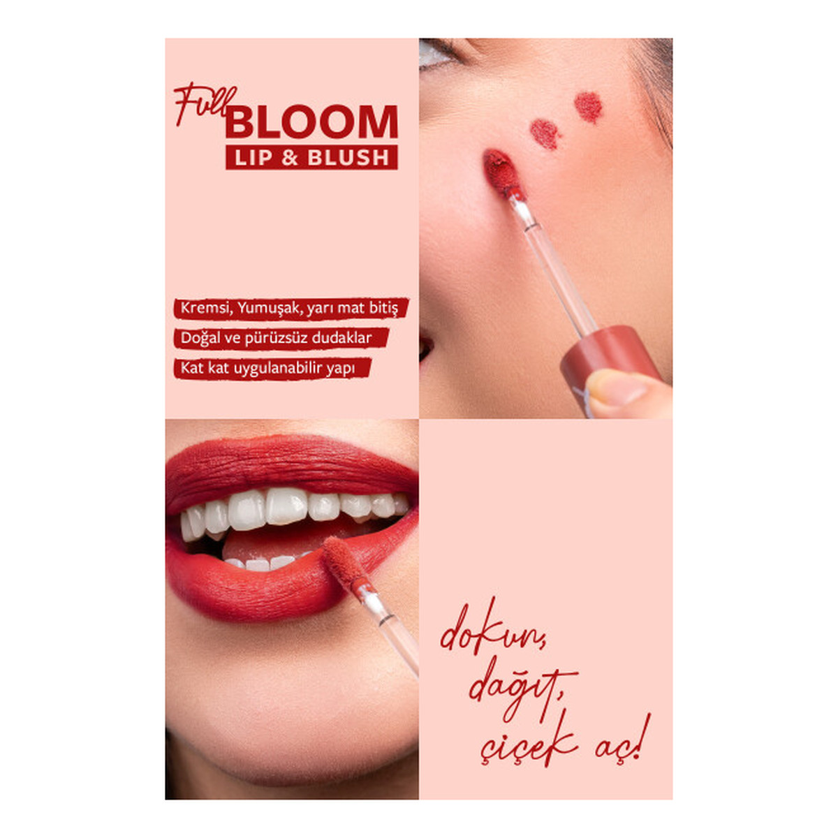 Pastel Full Bloom Lip&Blush Pomadka i róż w płynie