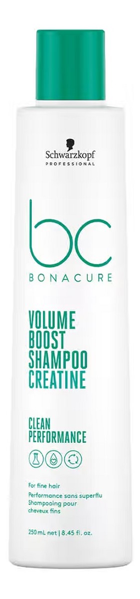 Bc bonacure volume boost shampoo szampon oczyszczający do włosów cienkich i osłabionych