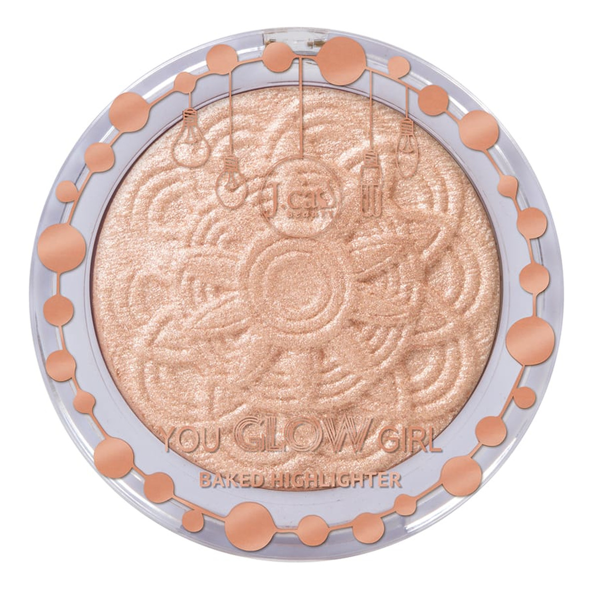J.Cat Beauty You Glow Girl Wypiekany rozświetlacz do twarzy i ciała 8.5g