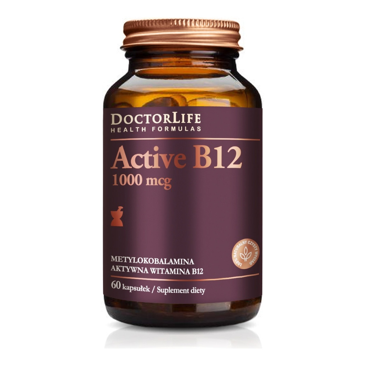 Doctor Life Active Aaktywna witamina B12 1000mcg metylokobalamina 60 Kapsułek