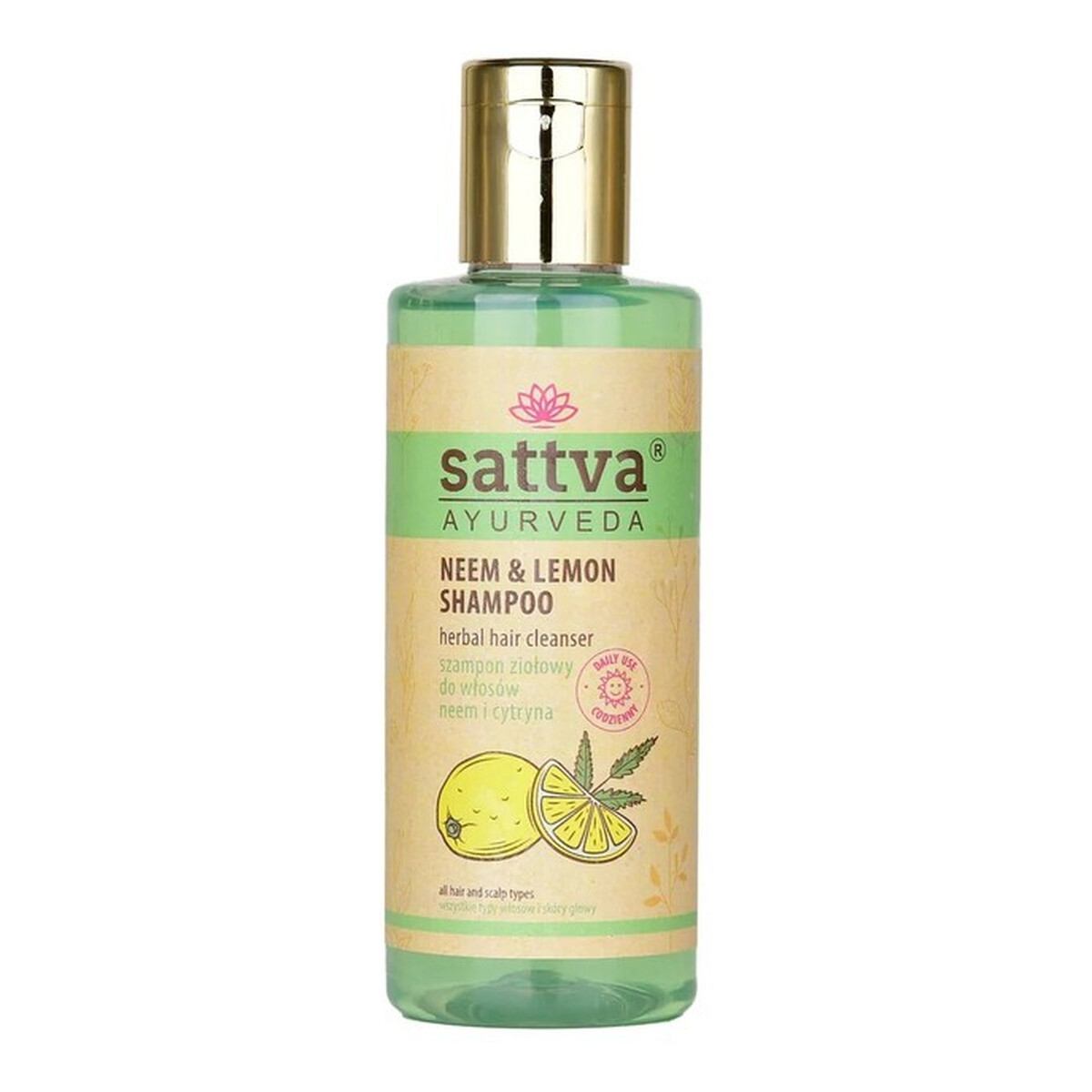 Sattva Szampon do włosów neem & lemon 210ml