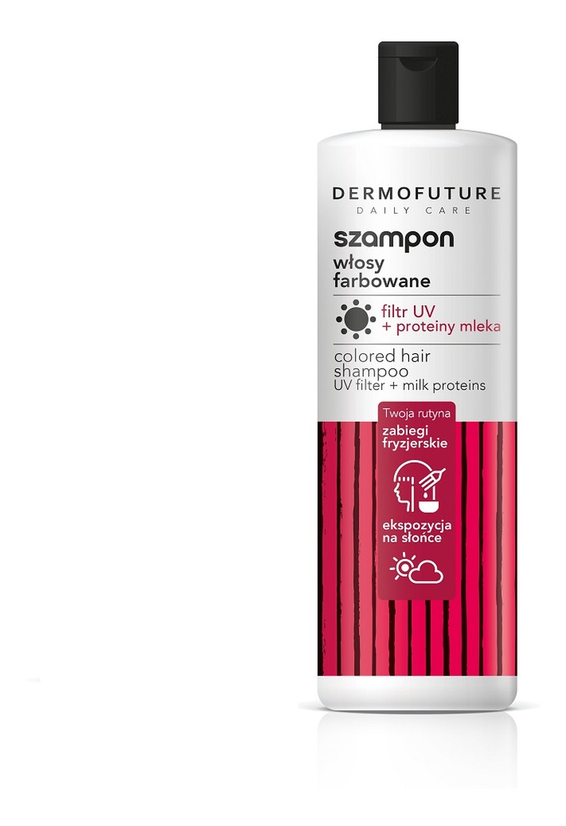 Daily care szampon do włosów farbowanych filtr uv & proteiny mleka