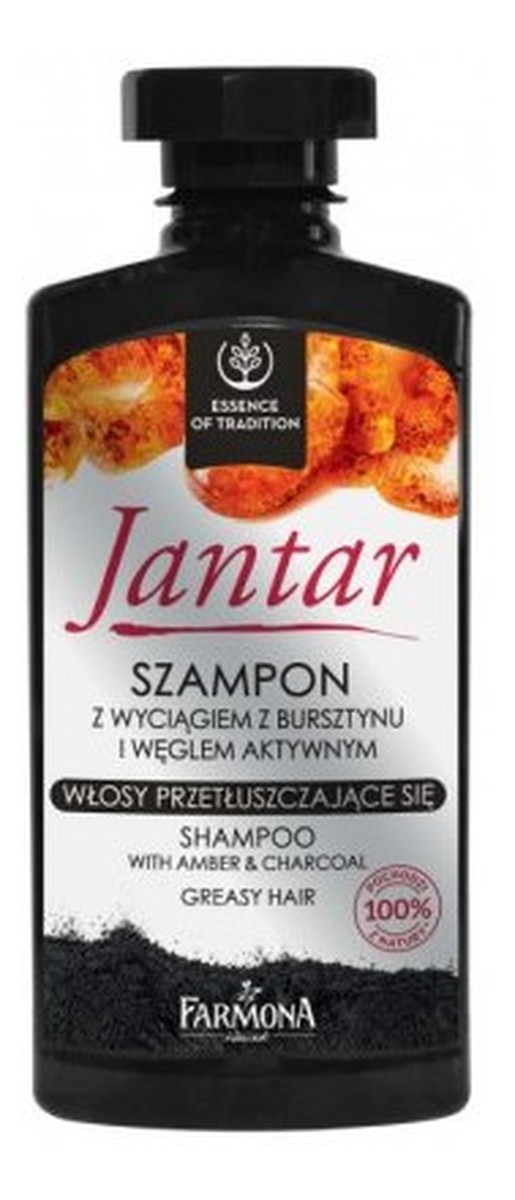 Szampon do włosów przetłuszczających się z aktywnym węglem