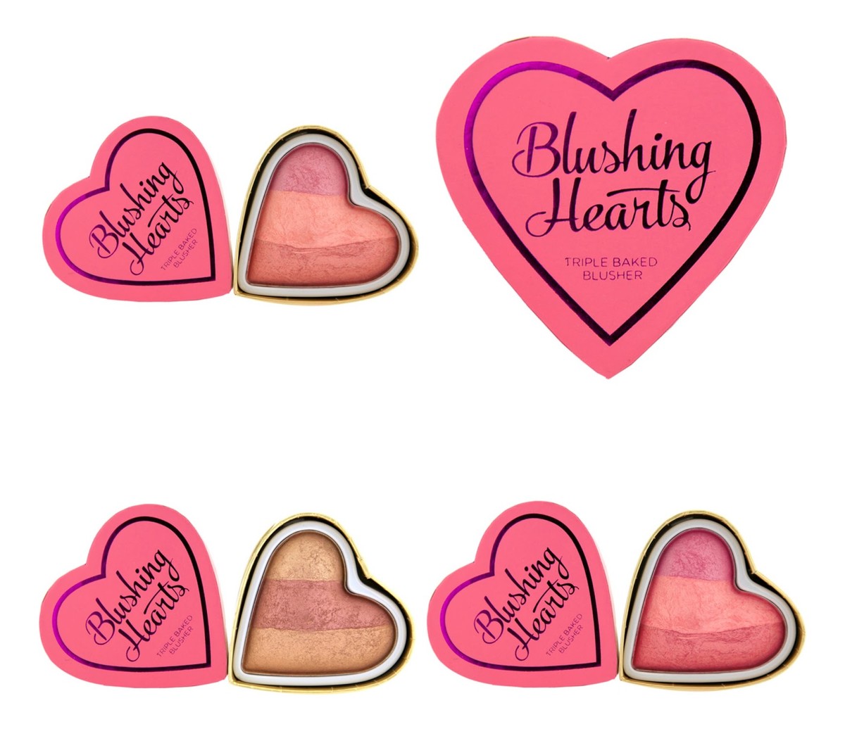 Potrójnie Wypiekany Róż Bronzer Do Twarzy