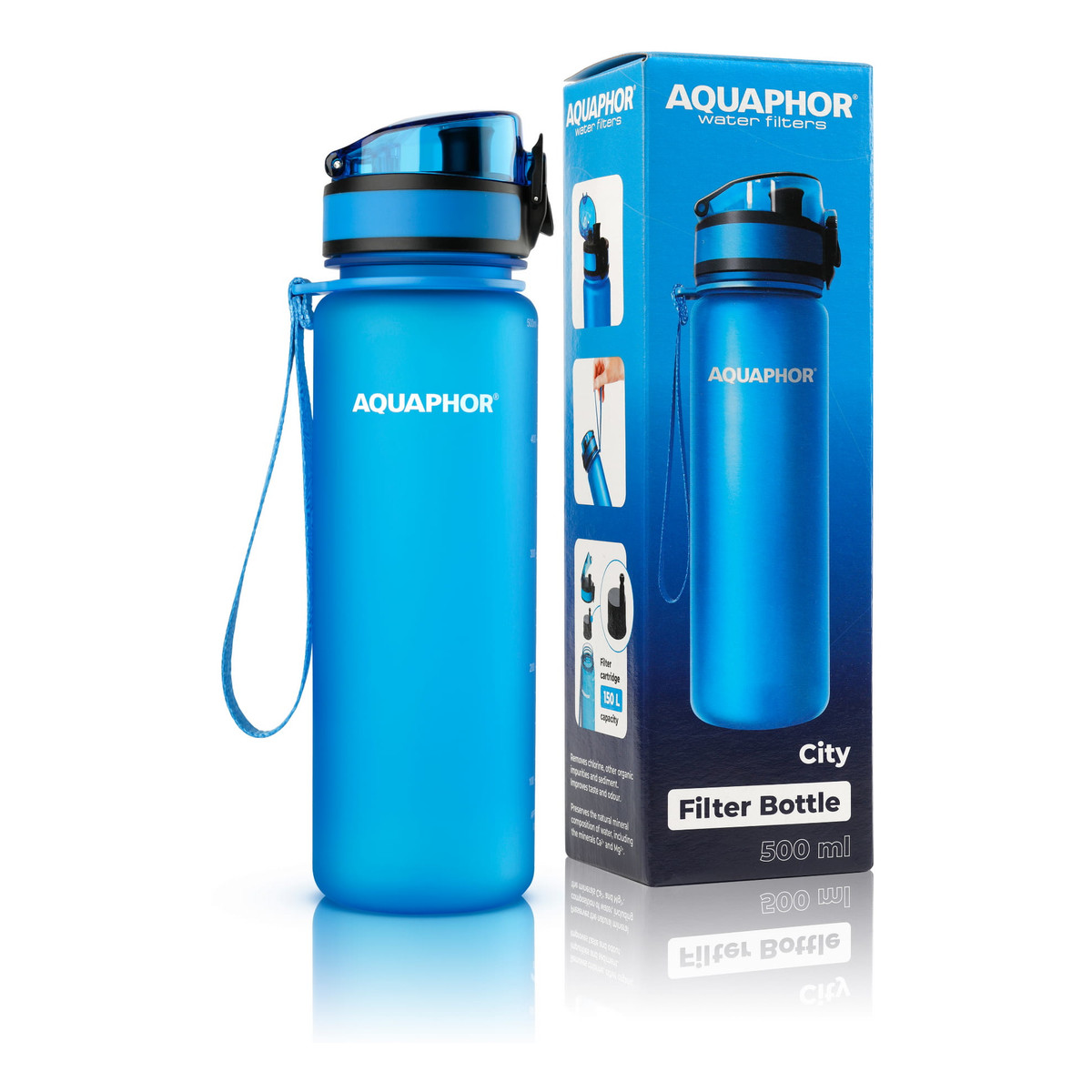 Aquaphor Butelka filtrująca City Niebieska 500ml
