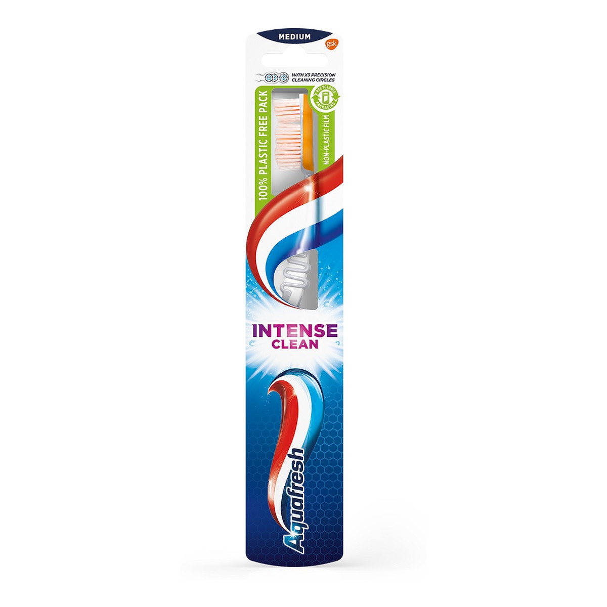Aquafresh Szczoteczka do zębów Intense Clean - medium (średnia) - 1szt