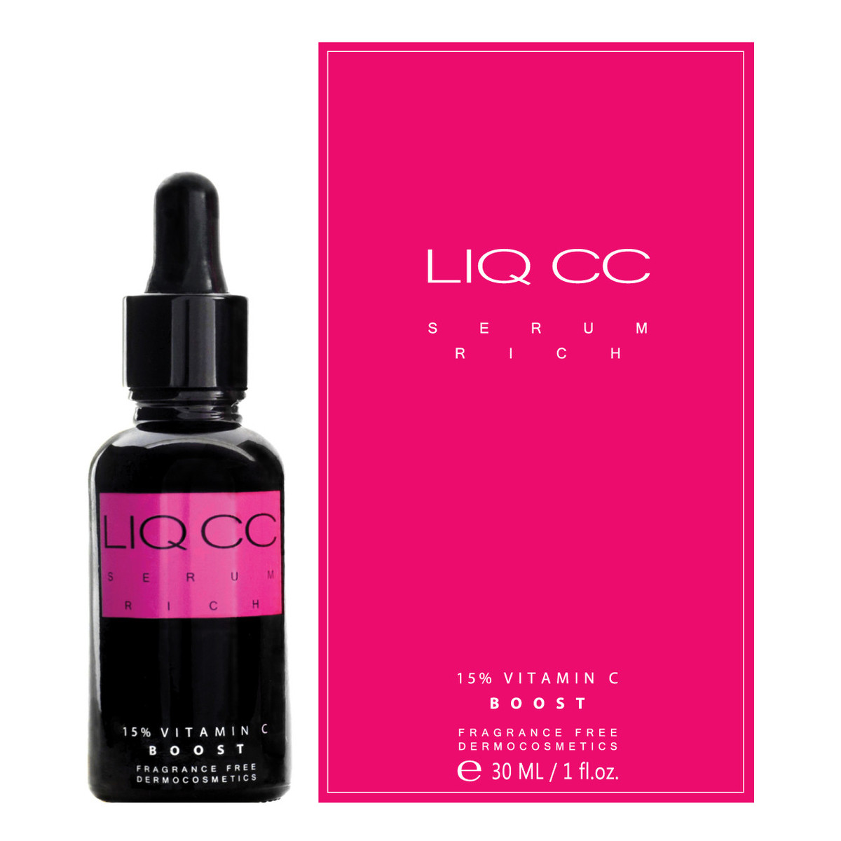 LIQC Dermocosmetics LIQ CC Serum Rich 15% Vitamin C BOOST Bogate serum do twarzy z witaminą C 30ml