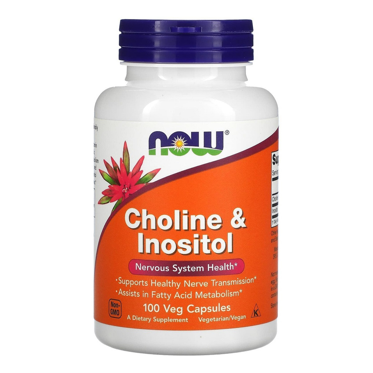 Now Foods Choline inositol suplement diety 100 kapsułek