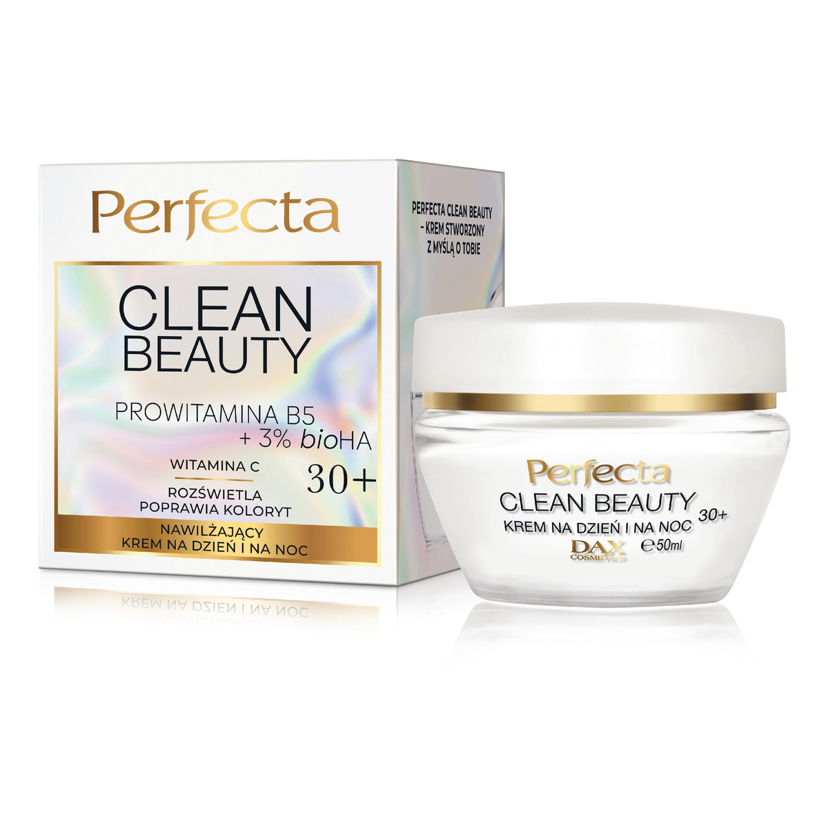 Perfecta Clean Beauty Nawilżający Krem na dzień i na noc 30+ 50ml