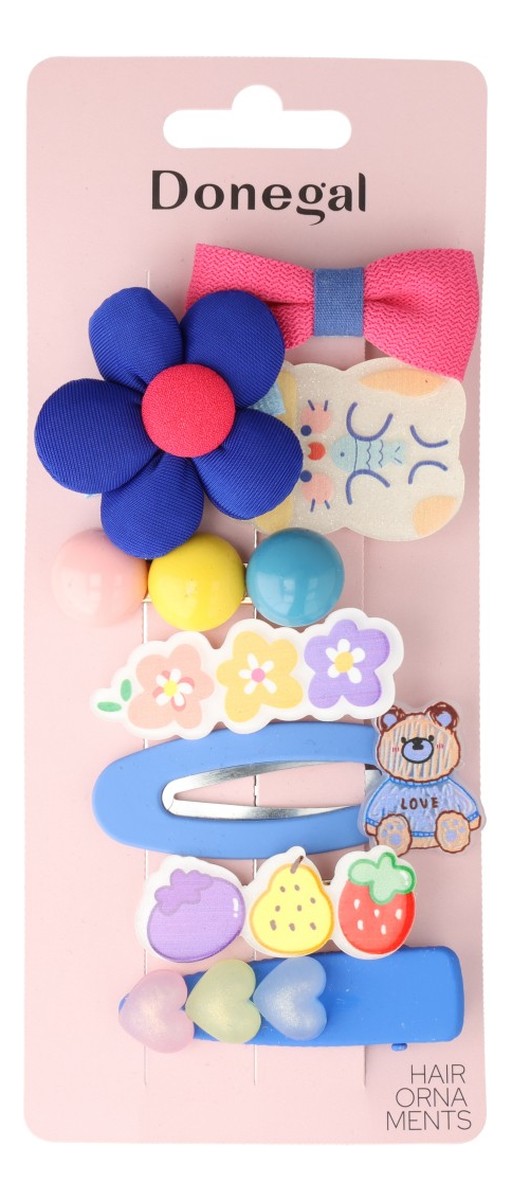 Zestaw spinek do włosów flower-mix kolorów i wzorów (fa-5774)
