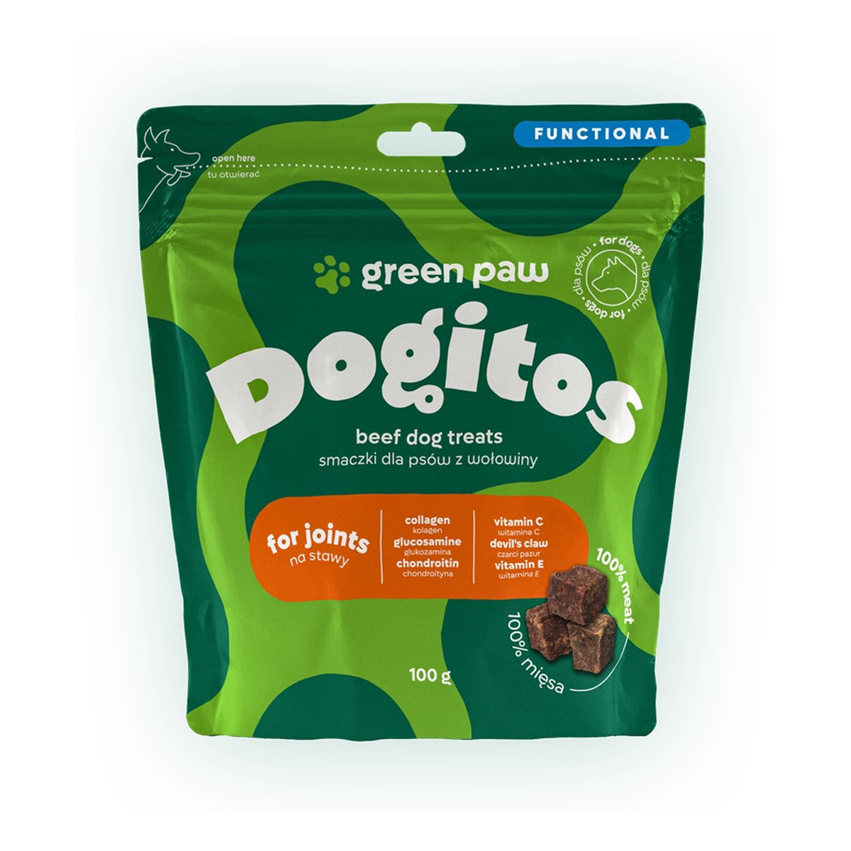 Green Paw Dogitos for joints smaczki na stawy wołowina 100g