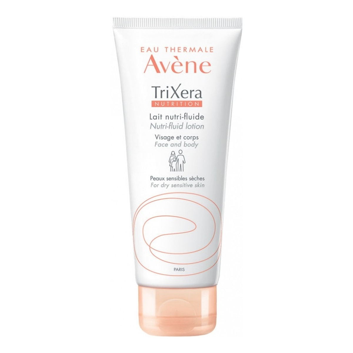 Avene TriXera Nutrition Nutri-Fluid Lotion intensywne odżywcze Mleczko do twarzy i ciała dla skóry suchej i wrażliwej 100ml