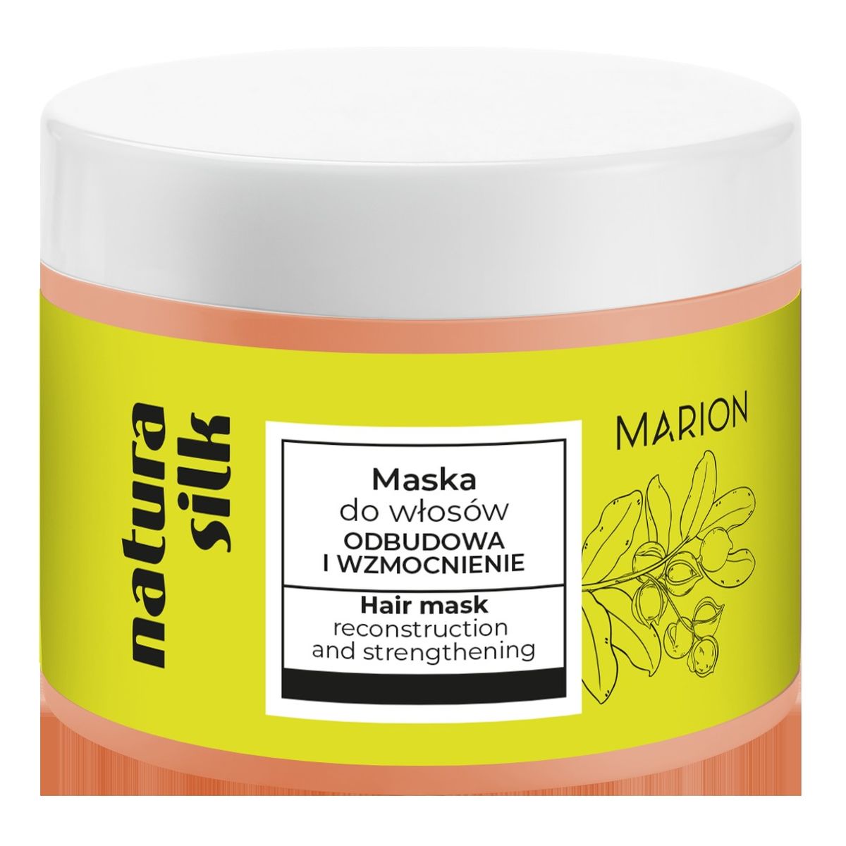 Marion Natura silk maska do włosów odbudowa i wzmocnienie 300 ml