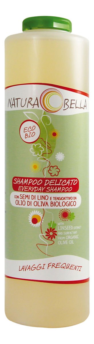 Delikatny szampon z siemieniem lnianym i oliwą z oliwek do częstego stosowania