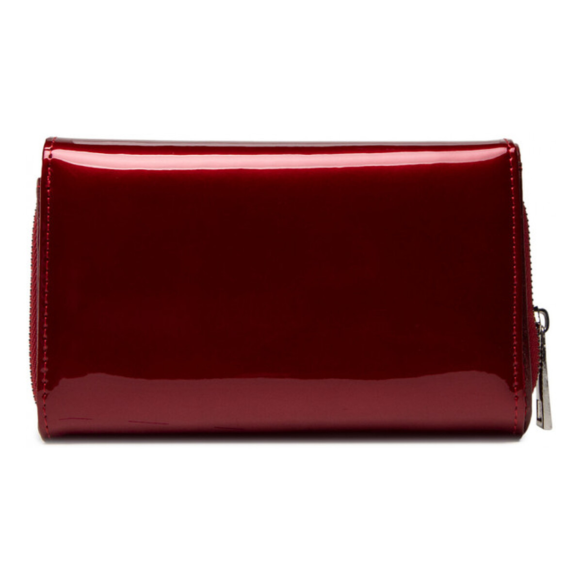 Semi Line Portfel damski skórzany Bordowy P8229-2