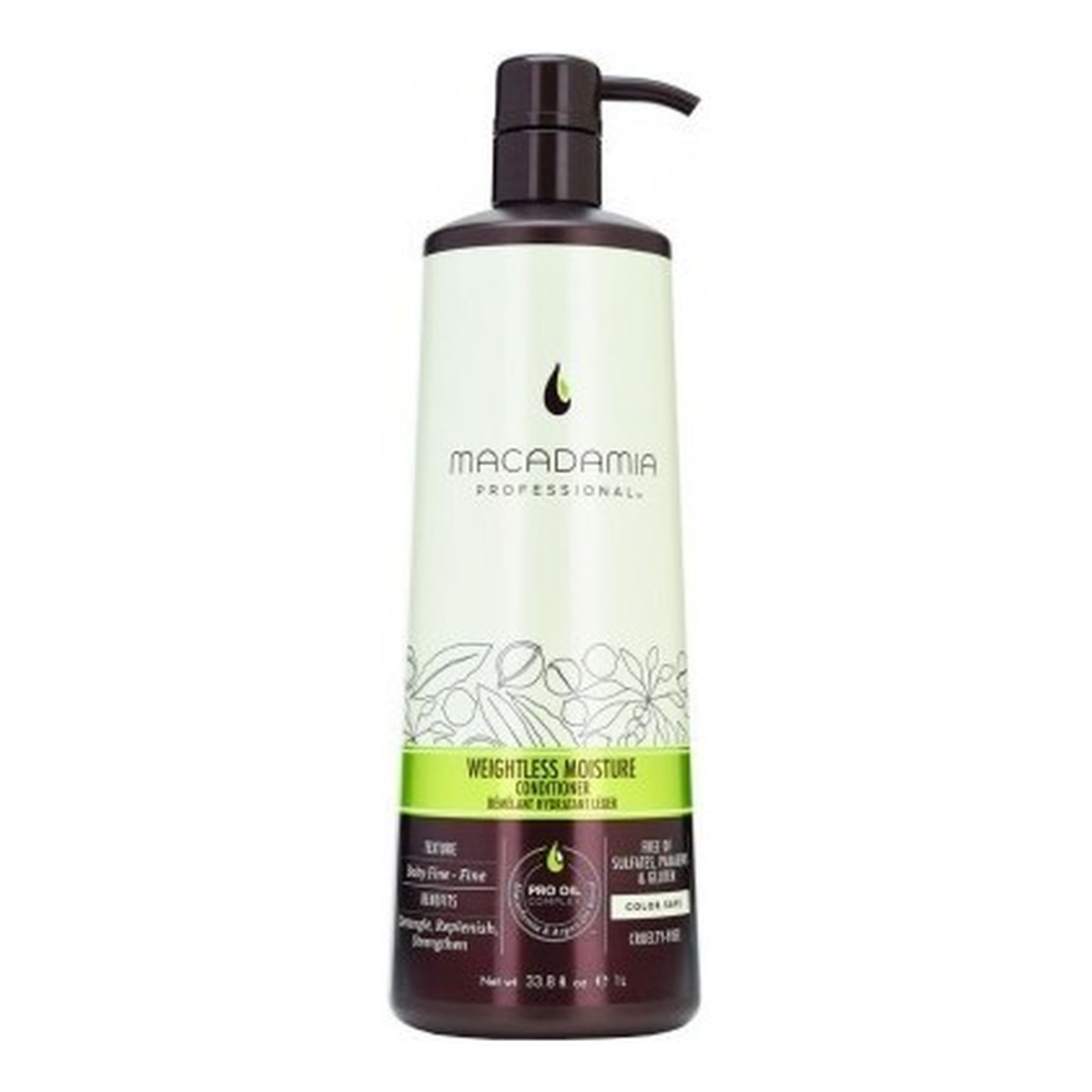 Macadamia Professional Weightless Moisture Conditioner Odżywka do włosów cienkich 1000ml