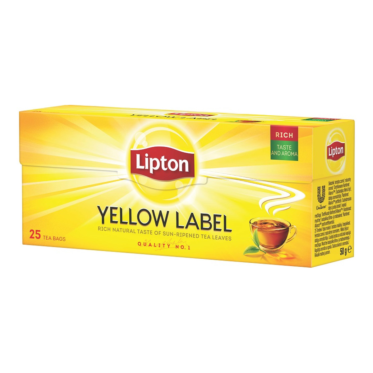 Lipton Yellow Label Herbata czarna 25 torebek 50g