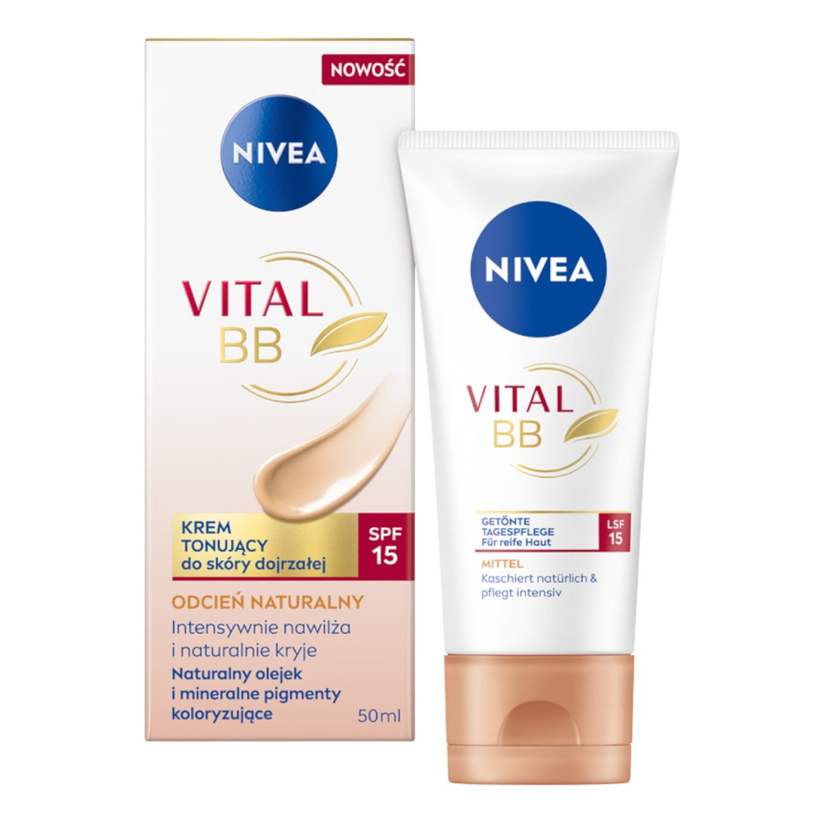 Nivea Vital BB Krem tonujący spf15 50ml