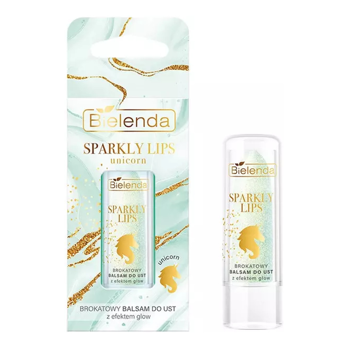 Bielenda Sparkly Lips Brokatowy Balsam do ust w efektem Glow - Unicorn 3g