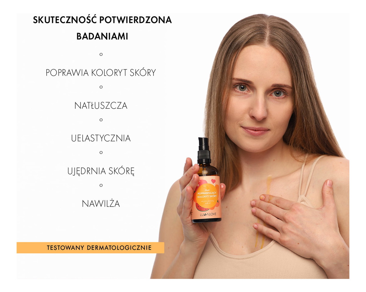 Olejek poprawiający koloryt skóry