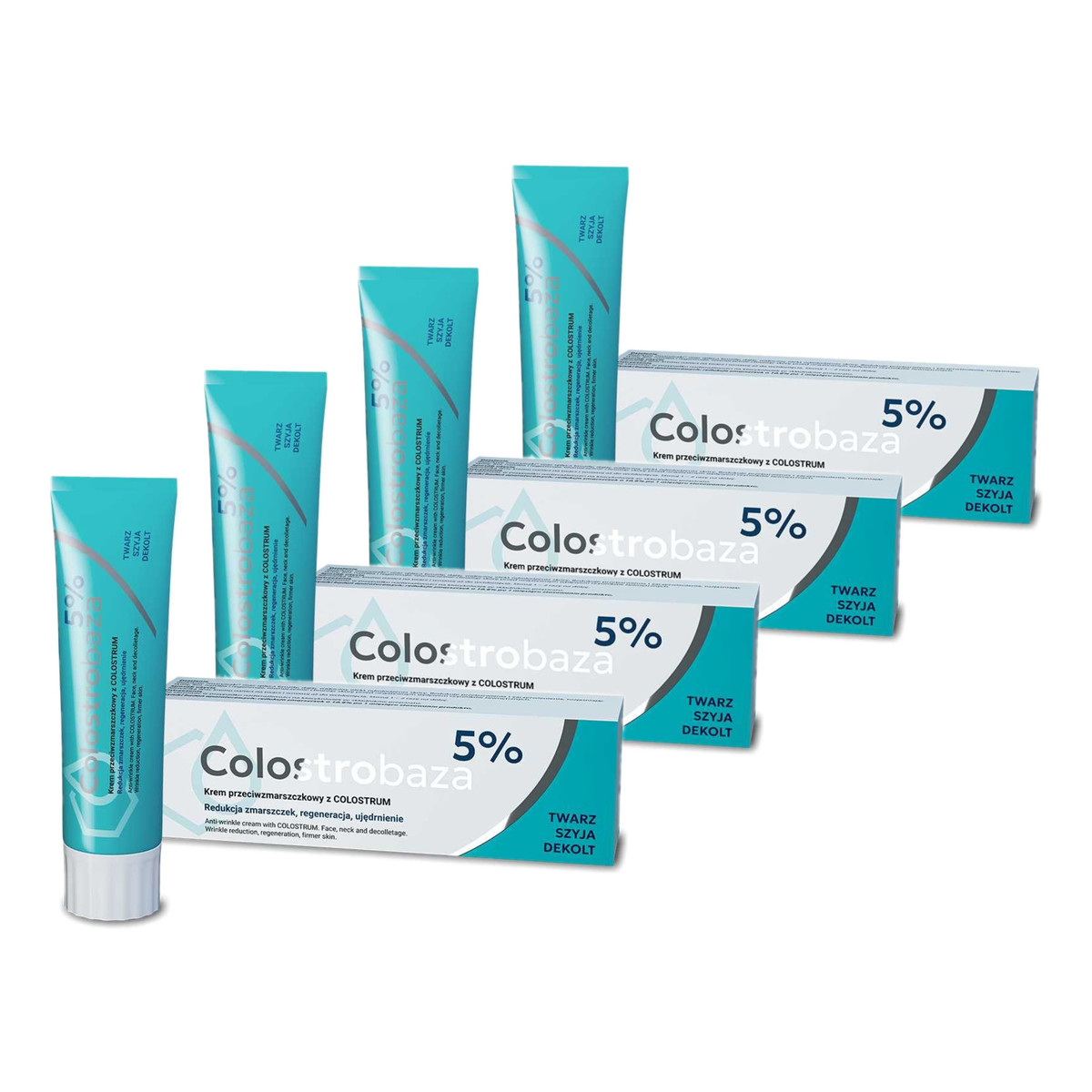 Colostrobaza 5% Krem przeciwzmarszczkowy z COLOSTRUM 4x30g