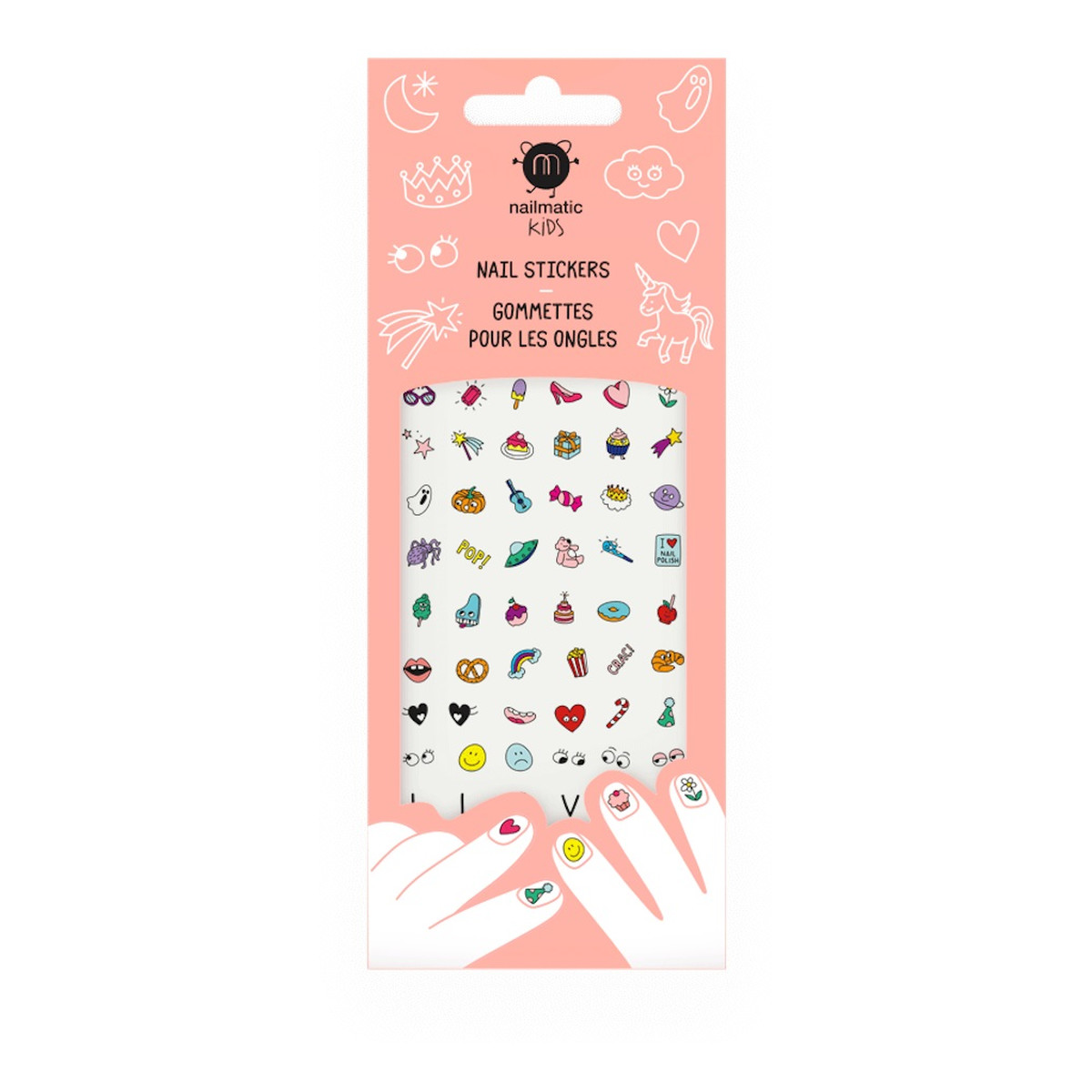 Nailmatic Kids nail stickers naklejki na paznokcie dla dzieci magic nails
