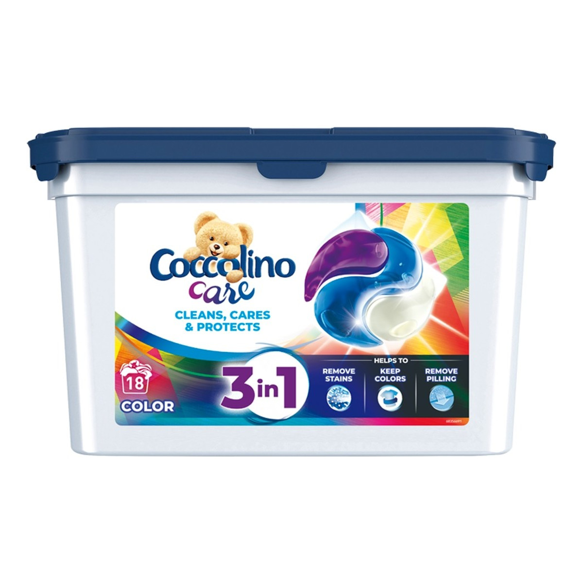 Coccolino Care Caps Kapsułki do prania 3in1 Color (18 prań) 486g