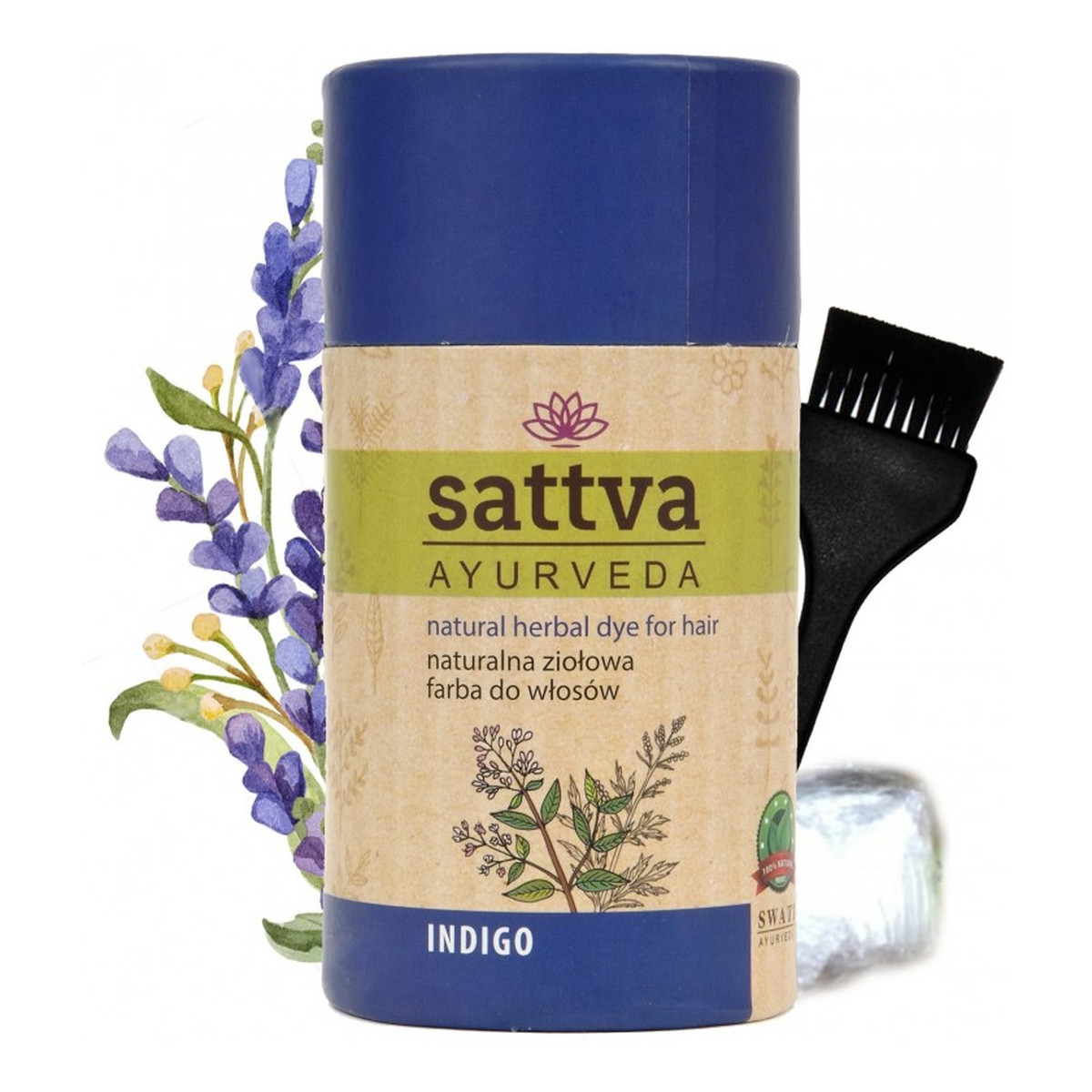 Sattva Naturalna Ziołowa Farba/henna Do Włosów 150g