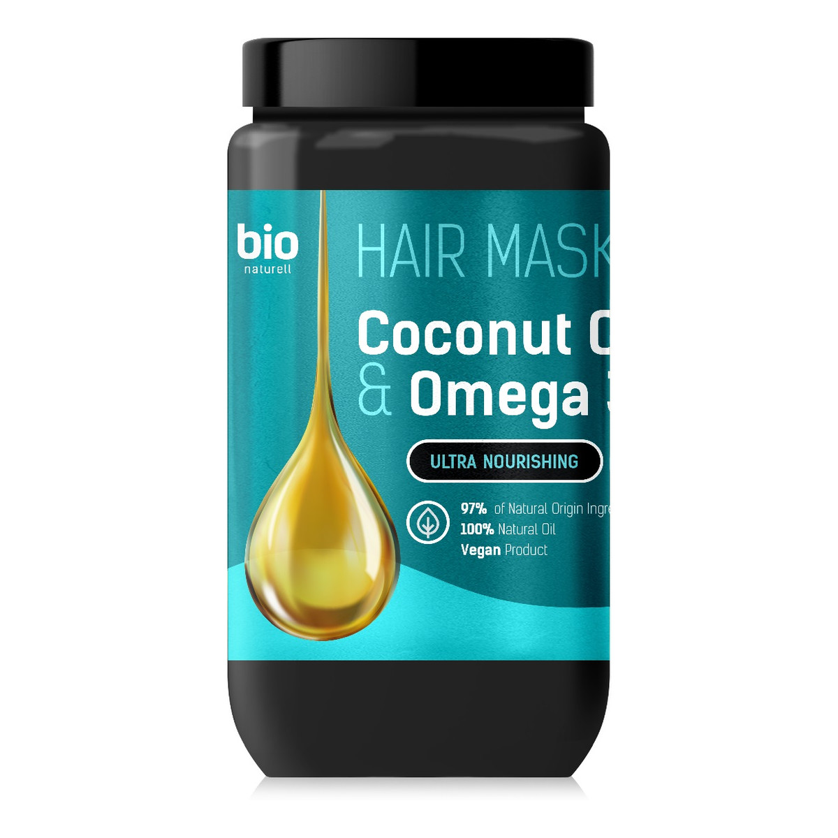 Bio Naturell Maska do włosów z olejem kokosowym i omega 3 946ml
