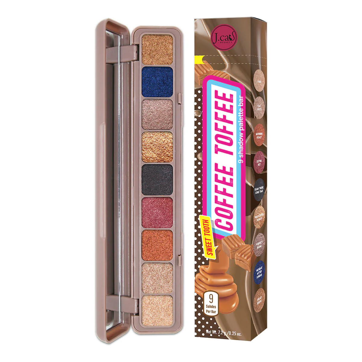 J.Cat Beauty Sweet Tooth 9 Paleta cieni do oczu 7.2g