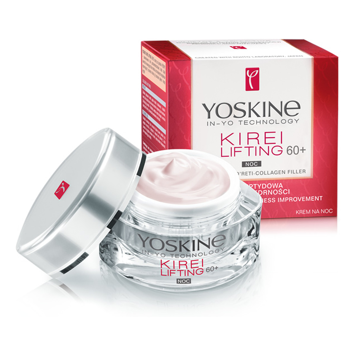 Yoskine IN-YO TECHNOLOGY KIREI LIFTING 60+ Oligopeptydowa Poprawa Jędrności – Krem Przeciwzmarszczkowy Na Noc 50ml
