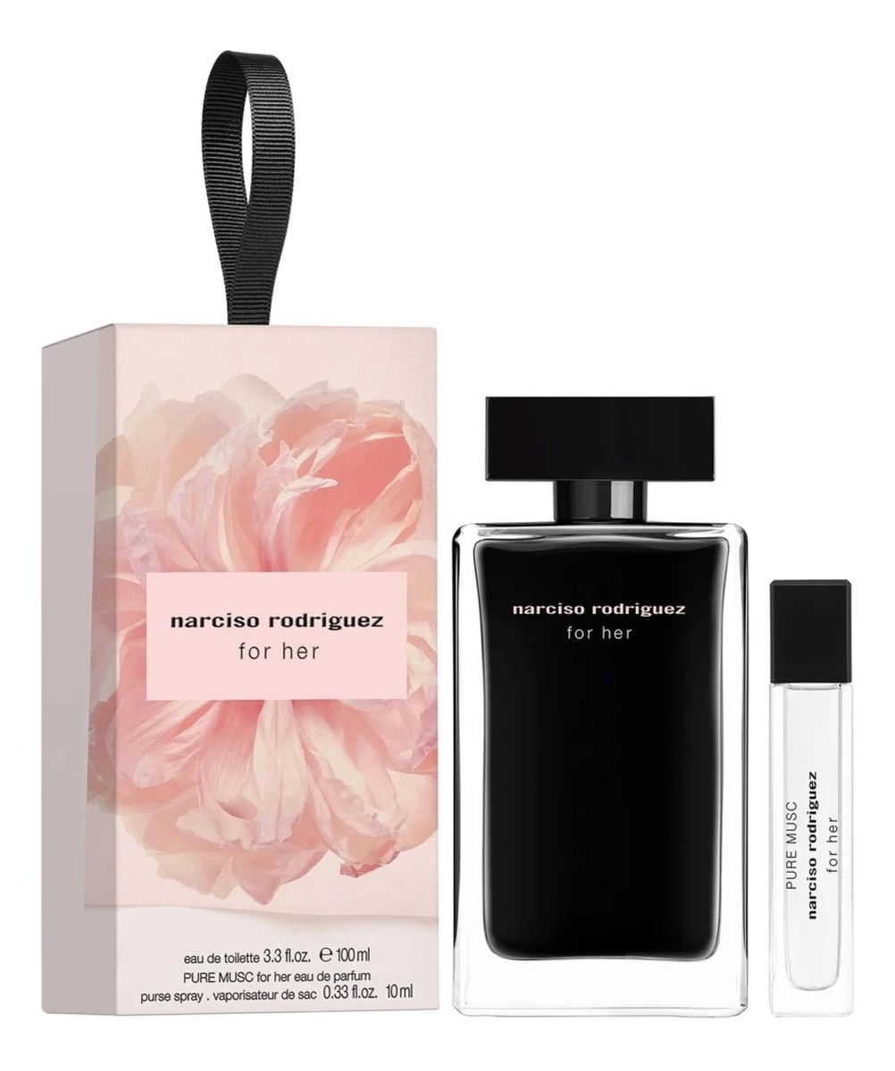 Zestaw for her woda toaletowa spray 100ml + pure musk woda perfumowana spray 10ml