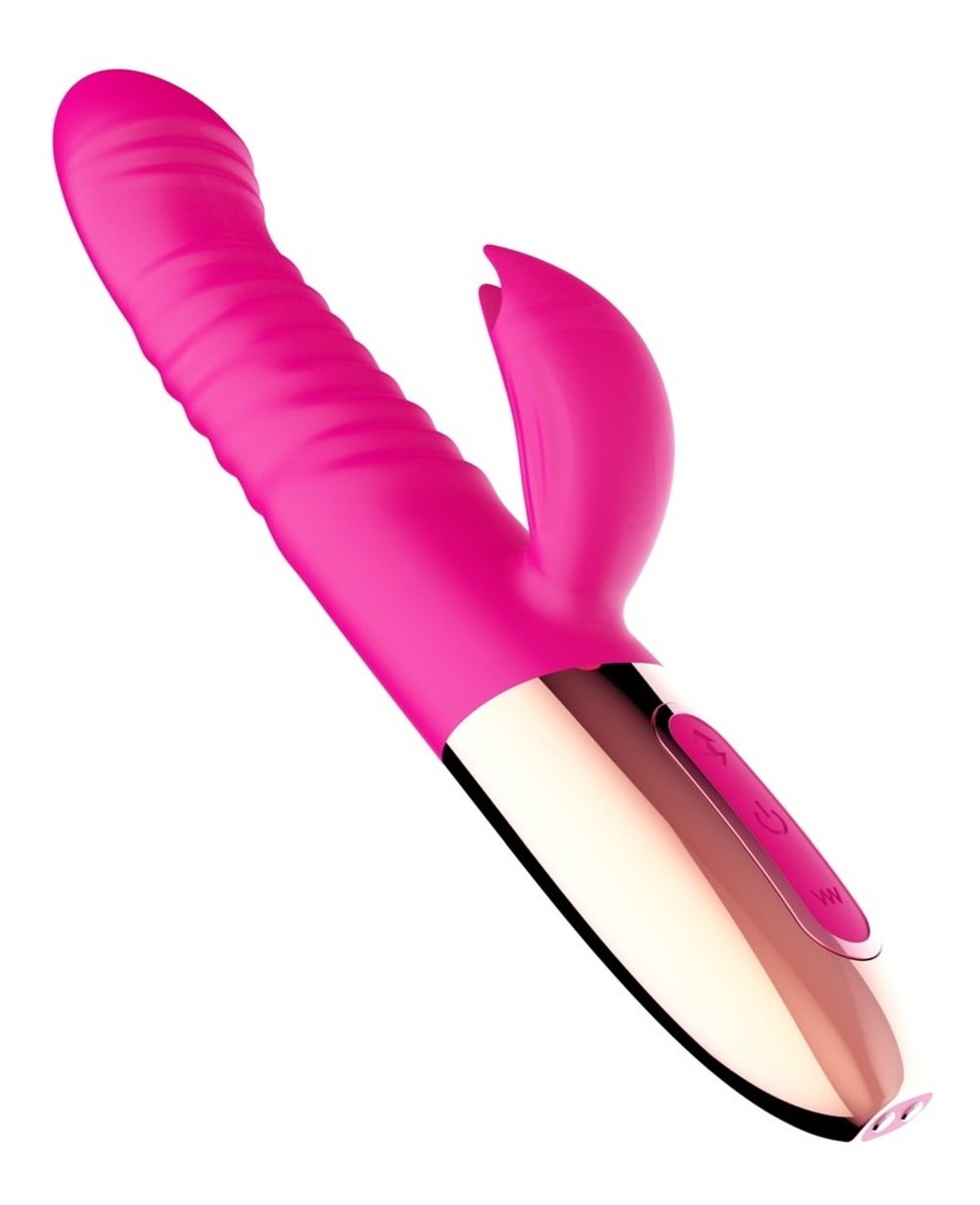 Thrusting vibrator wibrator królik pink