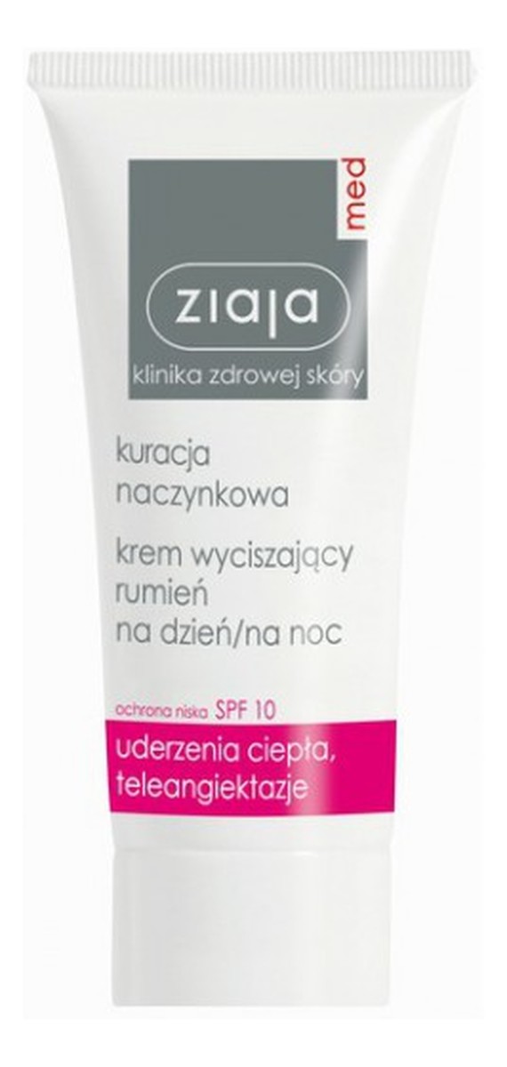KURACJA NACZYNKOWA, KREM WYCISZAJĄCY RUMIEŃ NA DZIEŃ I NA NOC