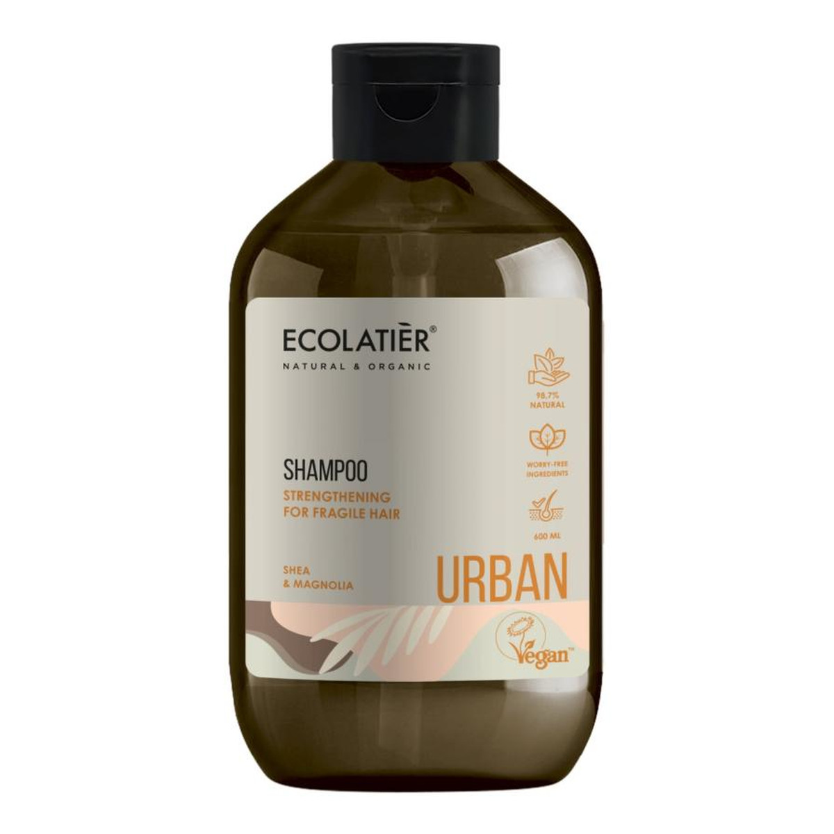 Ecolatier Szampon wzmacniający do włosów łamliwych Masło shea i Magnolia 600ml