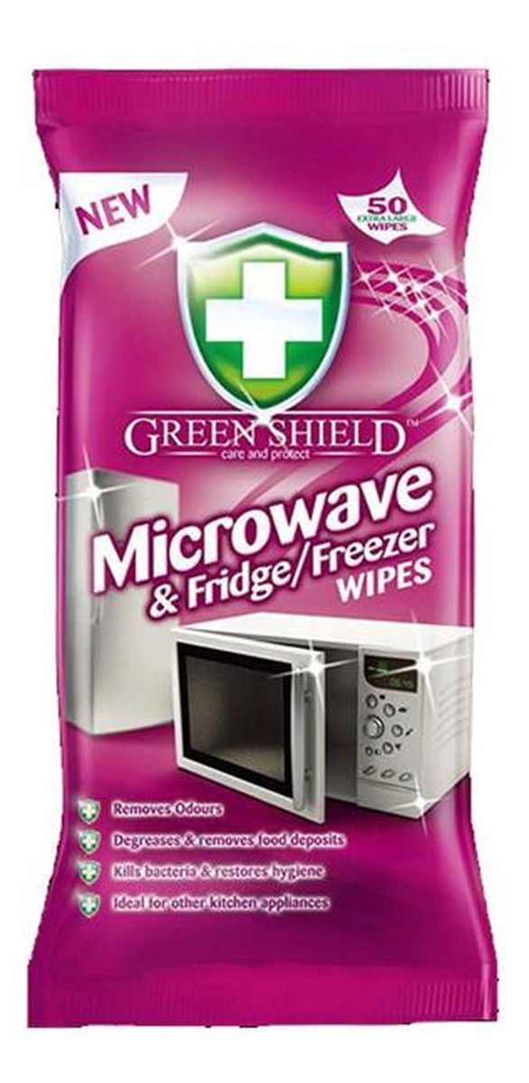 Micro & Freezer Nawilżane chusteczki do mikrofalówki i lodówki 70szt
