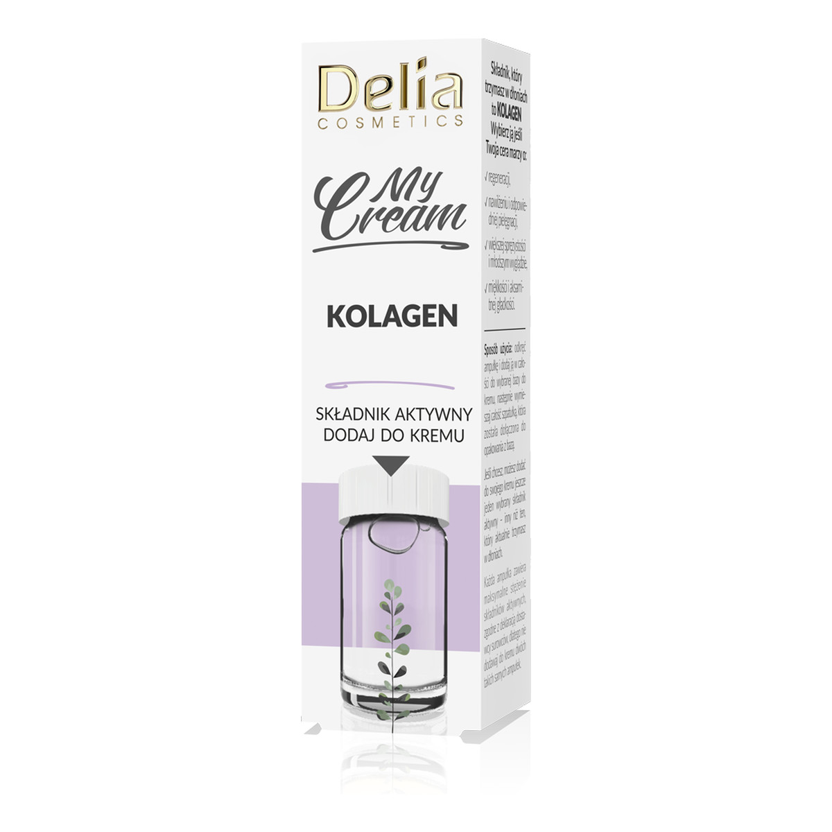 Delia My Cream Składnik aktywny Kolagen 5ml
