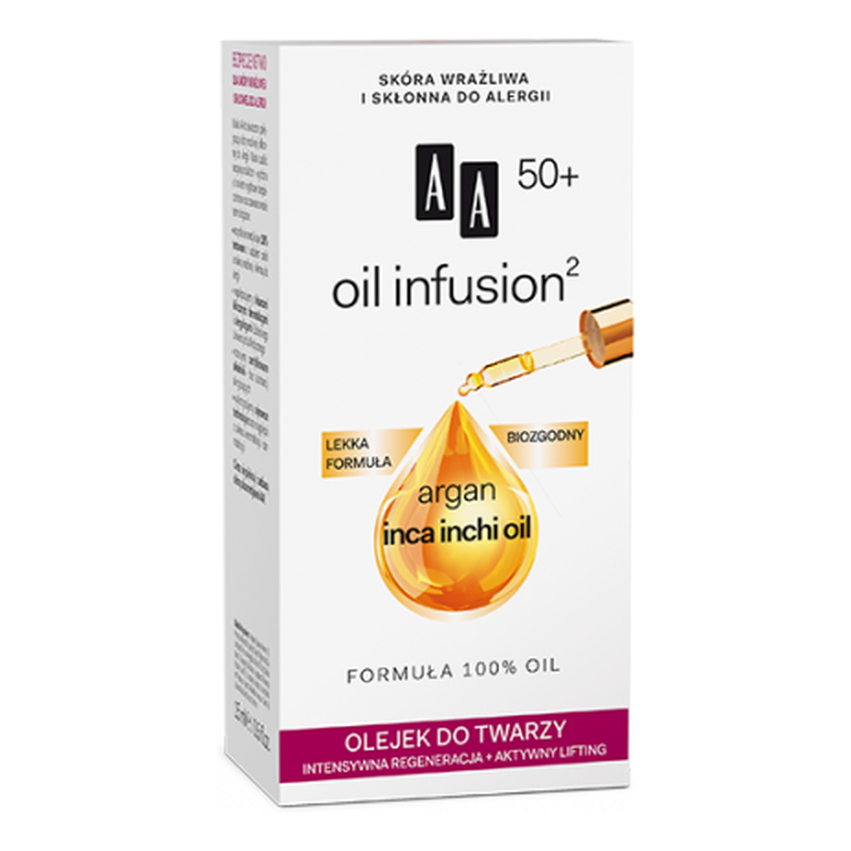 AA Oil Infusion2 50+ Olejek Do Twarzy 15ml