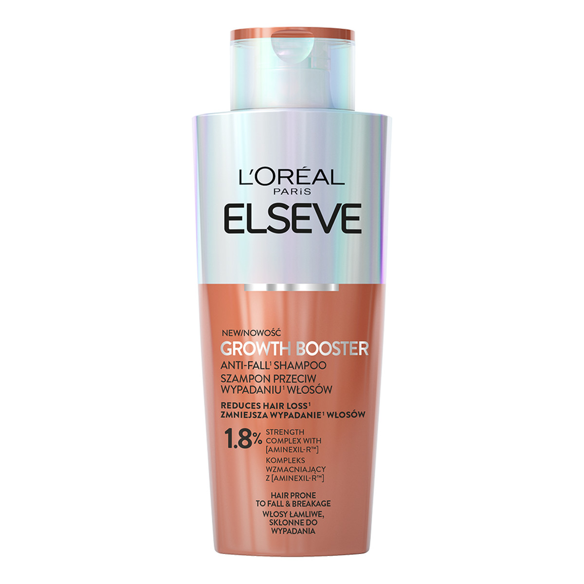 Elseve Growth Booster Szampon przeciw wypadaniu do włosów łamliwych i skłonnych do wypadania 200ml