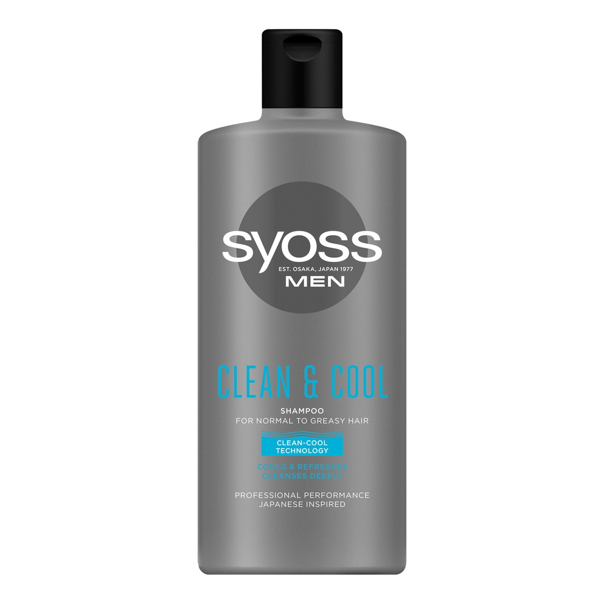 Syoss Men clean & cool shampoo szampon do włosów normalnych i przetłuszczających się 440ml