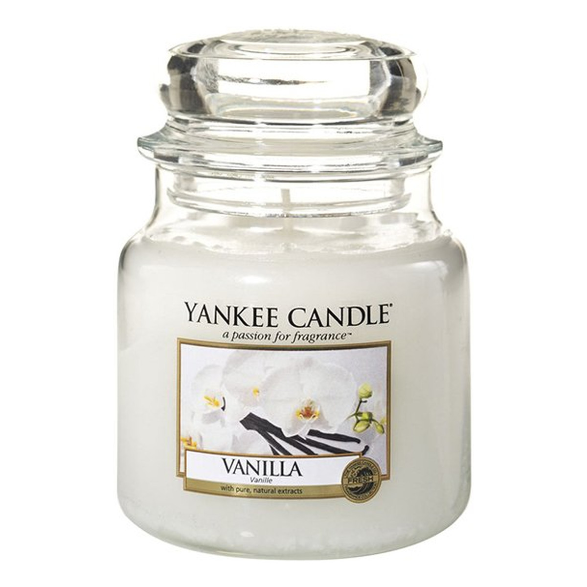 Yankee Candle Med Jar średnia świeczka zapachowa Vanilla 411g