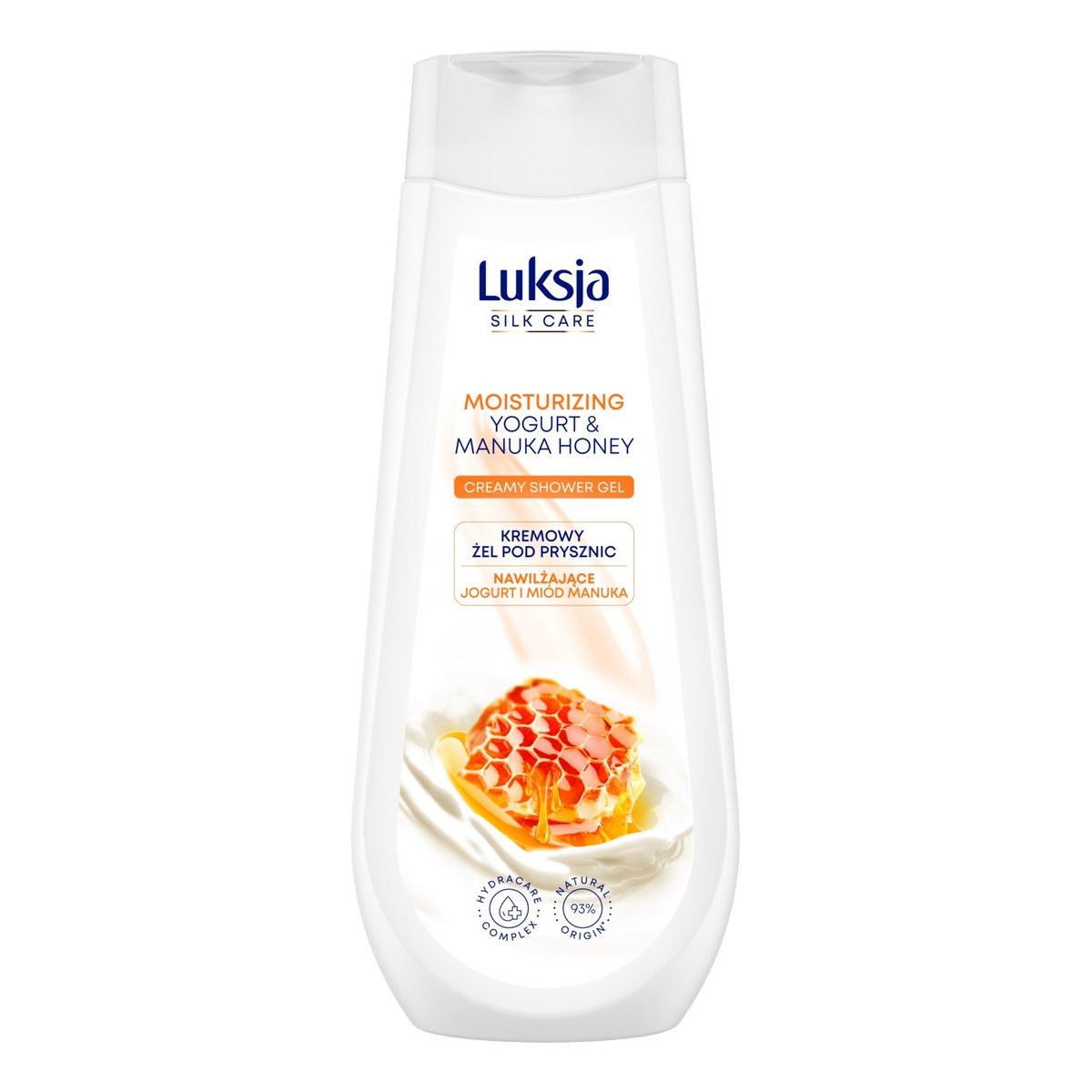 Luksja Silk Care Silk CareNawilżający Kremowy żel pod prysznic-jogurt i miód manuka 500ml