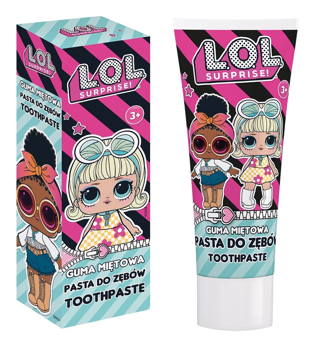 Toothpaste 3+ pasta do zębów dla dzieci guma miętowa