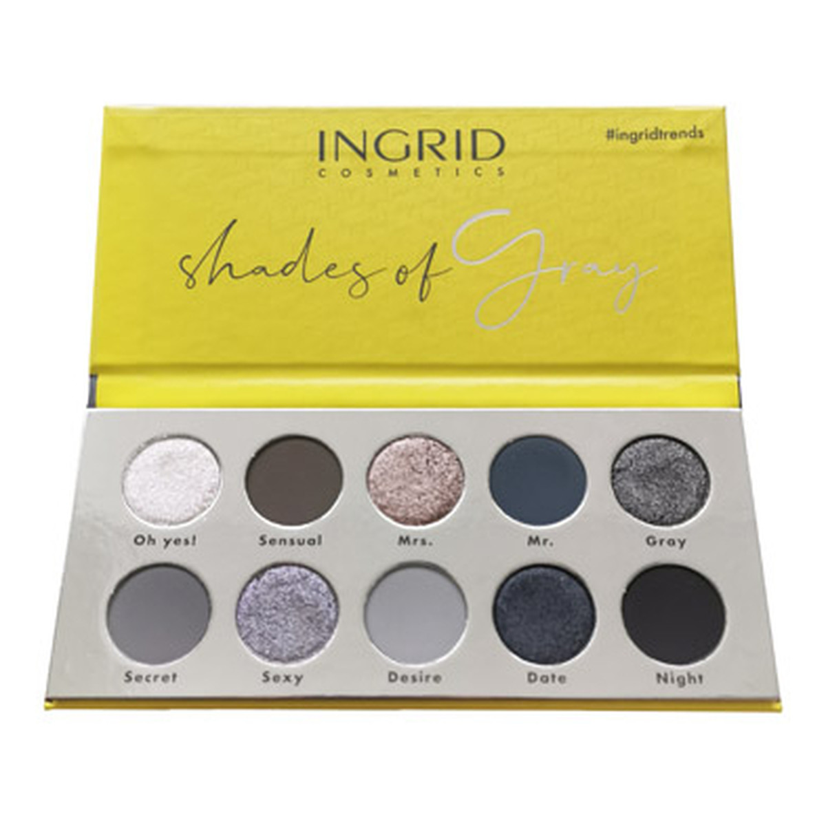 Ingrid Shades of Gray paleta cieni do powiek 15g