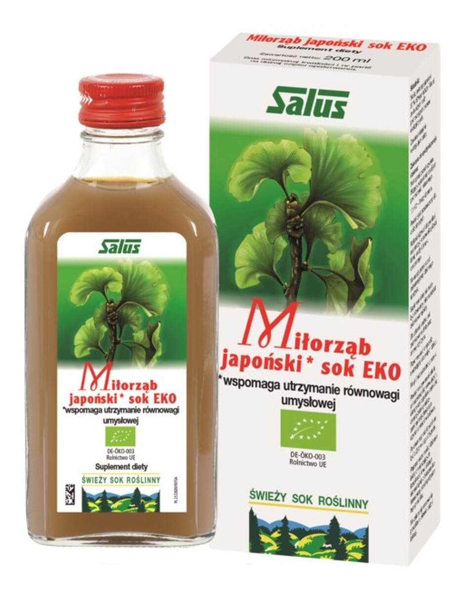Miłorząb Japoński sok suplement diety